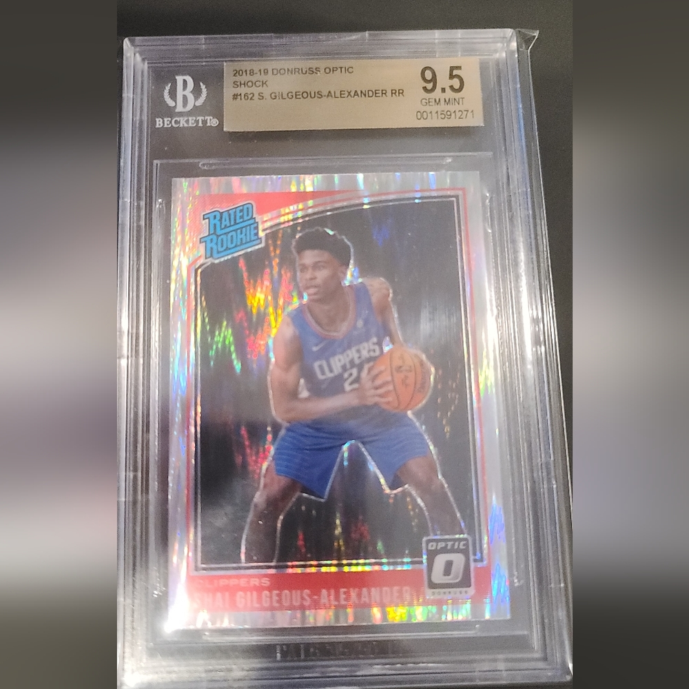 2018 Donruss Optic Shock #162 Shai Gilgeous-Alexander Rookie BGS 9.5
